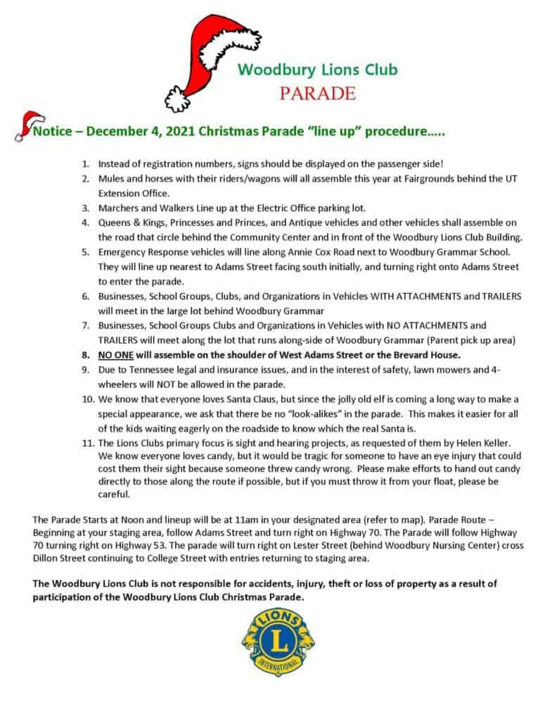 Woodbury Christmas Parade Saturday, December 4th WBRY FM 107.1 AM 1540